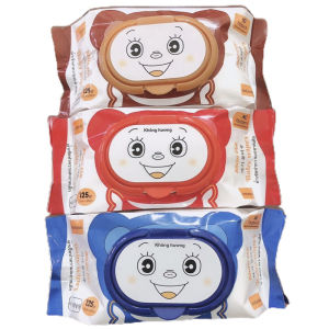 Khăn Giấy Ướt Thiên Phúc 120 Tờ Chính Hãng Mềm Mịn Độ Ẩm Vừa Phải Không Mùi Không Cồn Kháng Khuẩn Không Gây Kích Ứng Da An Toàn Cho Bé - Khăn Ướt Gấu 120 Tờ - Khăn Lau Đa Năng