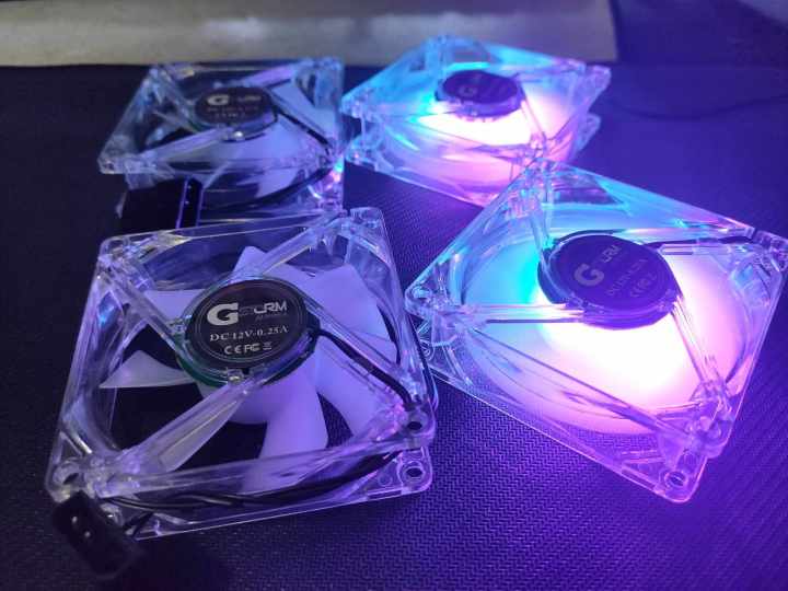 CPU Fan 80mm Case Chassis Cooling LED Fan | Lazada PH