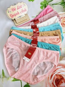 Combo 10 Quần Lót Nữ Thun Lạnh Họa Tiết Gấm Hoa Size 45-60 KG (2506) Chất Vải Mềm Mịn Mát Co Giãn Tốt  - Đồ Lót Quỳnh Anh