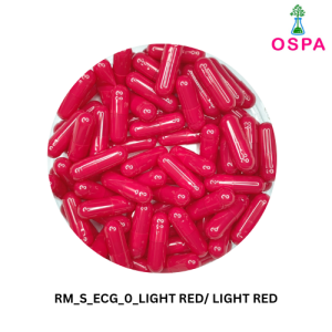 1000pcs Size 0 Light Red Color -OSPA High Quality Empty Gelatin Capsule
