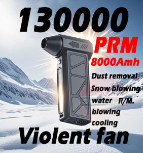 Mini Turbocharged Fan 130000 RPM Turboblower Jet Fan Violent Turbofan Brushless Motor Rechargeable