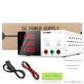 เครื่องจ่ายไฟ dc power supply 30v 20a ปรับแหล่งจ่ายไฟ DC 4หลักจอแสดงผล0.01V 0.001A แหล่งจ่ายไฟที่มีความเสถียร DC 30V 30A แหล่งจ่ายไฟดิจิตอลแบบปรับตัวแปร. 