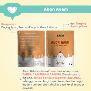 Abon Bayi Anak - Makanan Cemilan Penambah Berat Badan Nafsu Makan Anak Bayi Mpasi Bayi Non MSG