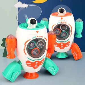 PROMO COD MAINAN ANAK SPACE ROCKET MAINAN ROKET MUSIK DAN LAMPU ROBOT EDUKASI ANAK