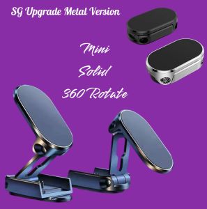 📱🚗 2025 New Folding Magnetic Car Phone Holder | D11 Strong Magnet | 360° Rotation | Compact Design phone stand