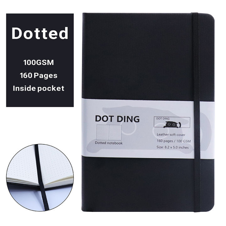 100 Sheets GSM Bullet Journal Planner A5 Cloth Hardcover 160 Sheets