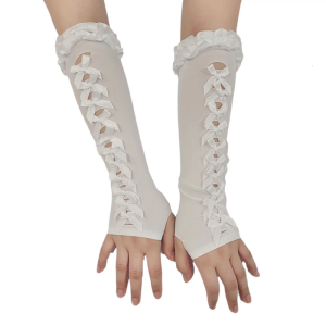 Breathable Sun Protective Gloves Stylish Bowknot Decors Arm Covers Arm Sleeves For Women Outdoor Fashion Armwear