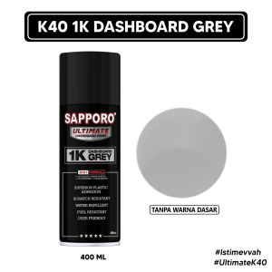 Sapporo Ultimate K40 1K Dashboard Grey / Sapporo Ultimate / Cat Semprot / Cat Aerosol Terbaik / Sapporo Spray / Sapporo