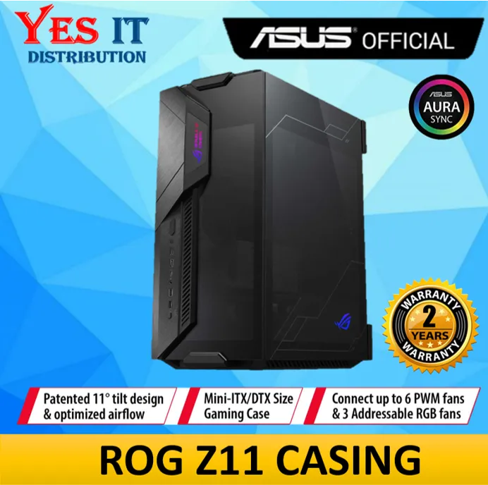 Asus ROG HYPERION GR701 (Black / White) E-ATX / ROG Z11 Mini-ITX DESKTOP GAMING CASING