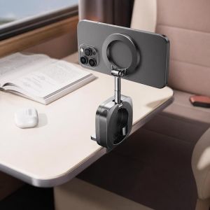 MINIFELE 262 Adjustable Angle MagSafe Car Mount Strong Vacuum Suction ic Attachment Foldable Phone Holder 360° Rotation Dashboard Stand