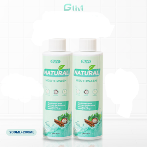 Glivi Natural Mouthwash Anti Sariawan Dan Karang gigi - 200ml 2 Botol