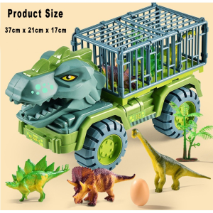 Mega Dinosaur Car Truck Telur Jurassic With 3 pcs Dinosaurs and Egg