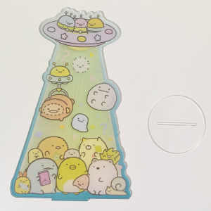 Sumikko Gurashi UFO Acrylic Standee Kawaii Alien Beam Design Cute Desktop Figure Birthday Holiday Gift for Friends Kids Room Decoration
