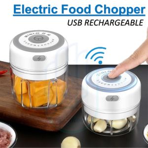 Electric Food Chopper / USB Garlic Chopper / Kitchen Blender Mixer / Vegetable Meat Chilli Grinder Machine