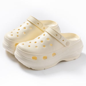 [Free Shipping] WomenS High-Heeled Clogs For Summer Outdoor Wear Beach And Seaside Thick-Soled Lightweight Closed-Toe CoupleS Sandals