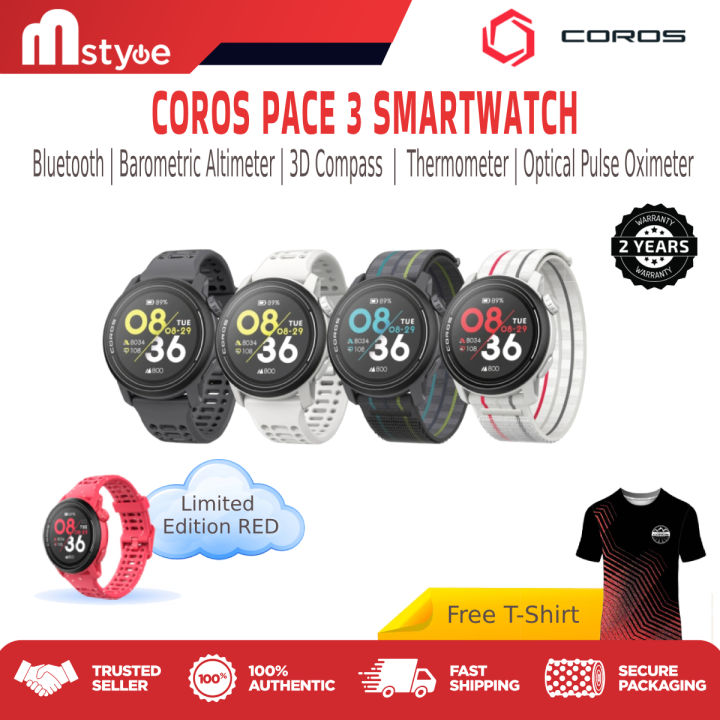 Coros Pace 3 Smartwatch Optical Heart Rate Monitor May not work over