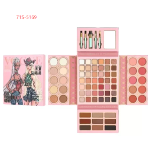 IGOODCO 78 Color Shimmer Matte Eye Shadow Lip Gloss Highlight Blush Repair Multifunctional Book Shape Eye Shadow Plate
