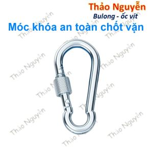 Móc ren vặn an toàn inox 304 - Móc khóa an toàn móc chịu lực M4 M5 M6 M8 M10 M12