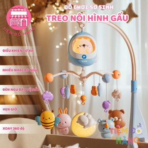Đồ Chơi Treo Nôi Điều Khiển Từ Xa Có Đèn Nhạc Xoay 360 Độ