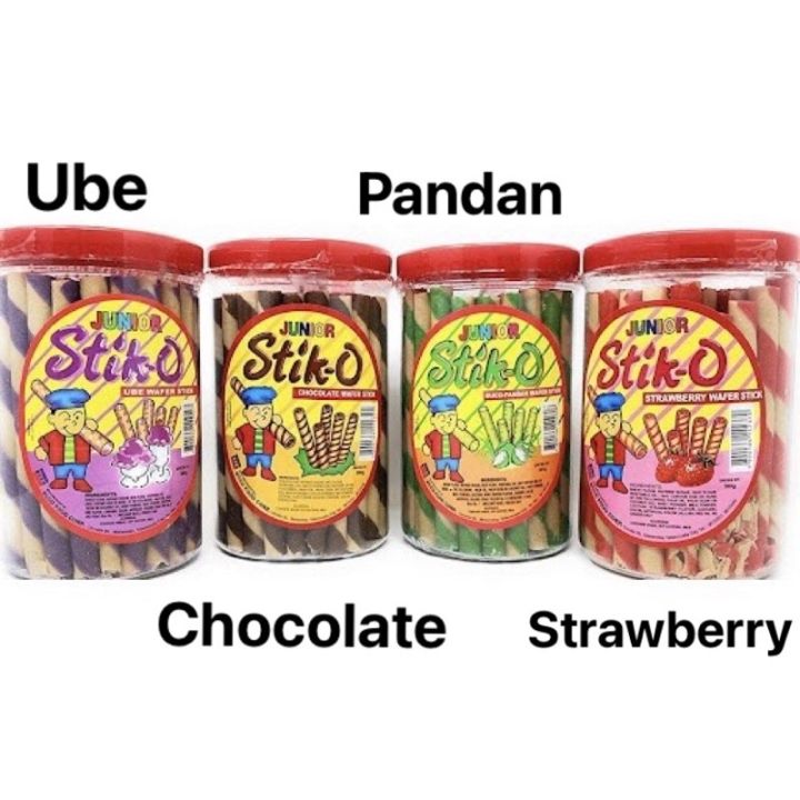 Stik-O Wafer Sticks Chocolate Strawberry Ube Pandan 380g | Lazada PH