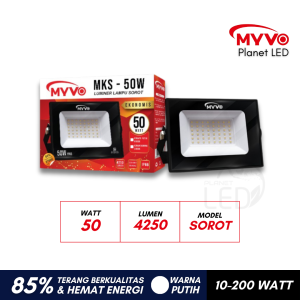 Lampu Kap Sorot LED 10W-200W Body Slim Cahaya Putih Flood Light Taman Gudang Outdoor Awet Terang