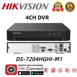 Hikvision CCTV DVR DS-7204HGHI-M1 4/8/16 CH 1080P 1U H.265 AcuSense Digital Video Recorder For Analog Camera