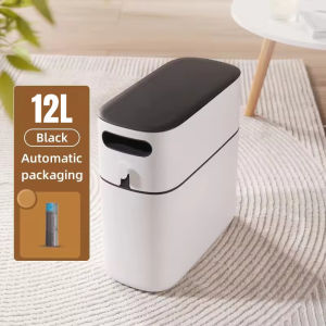 12L kitchen Trash Bin Automatic Rubbish With Rubbish Bin Bag