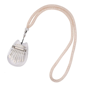 เปียโนนิ้วหัวแม่มือนิ้วขนาดเล็กแบบพกพา8ปุ่มอะคริลิคเปียโนนิ้วหัวแม่มือนิ้วกระเป๋าแบบพกพาเปียโนเครื่องดนตรีที่ทนทาน