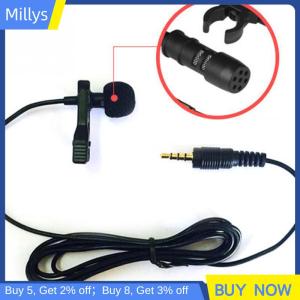 Millys 3.5Mm Jack Lavalier Tie Clip Bài Giảng Micro Mini Âm Thanh Mic Cho Máy Ảnh Máy Tính Điện Thoại