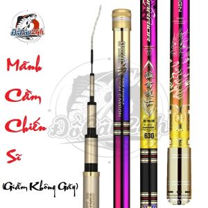 [Bảo Hành 1 Năm] Cần Câu Tay Mãnh Cầm Độ Cứng 6h Chuyên Câu Cá Lớn [Tặng Kèm Ngọn  Phụ]