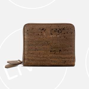 Corkor Vegan Cork Womens Square Wallet Trunk | RFID With Coin Pouch For Ladies Woman Small