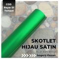 Skotlet Hijau Satin Doff Metalik Variasi Body Motor NMAX PCX Vario  (Ukuran 50Cm x 50 Cm). 