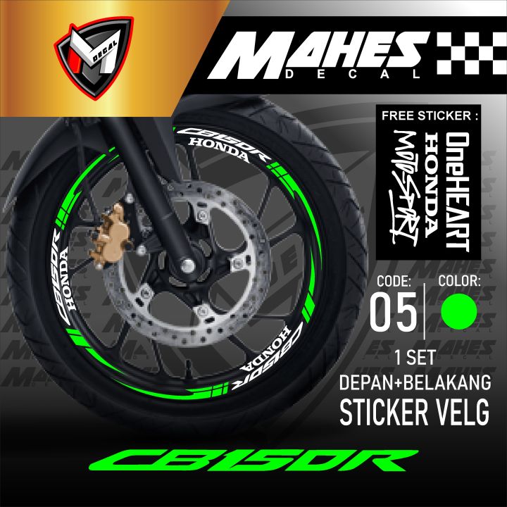 Mahes Decal - Aksesoris Stiker Cutting Sticker List Velg Motor Honda ...