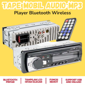 COD Kirim Cepat Taffware Tape Mobil Bluetooth Audio MP3 Player Full Bass Wireless 12 Pin Plug MP3 S210L