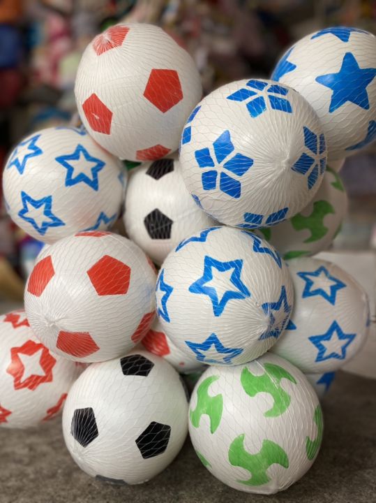 Trái bóng nhựa SƠN MÀU cho bé chơi đá banh size15 và 20cm | Lazada.vn