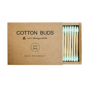 Colorful Makeup Cotton Swabs – Dual-Ended (One Round One Pointed) 200 Pieces Disposable Packaging for Makeup Removal