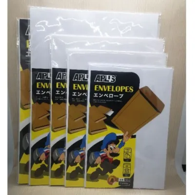 Aplus White Envelope 5pcs/pack 100gsm