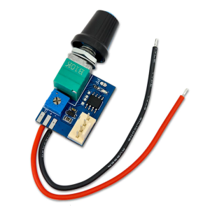 12V PWM Single Channel Fan Speed Controllers With Switches And 4Pin Connectors For Quiet PC Cooling