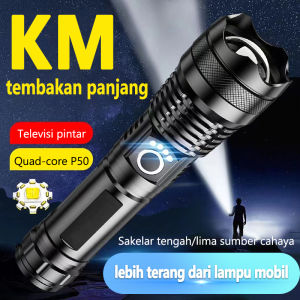 Senter Terang Senter Led Senter Tahan Air Senter Teleskopik Fokus Senter Tahan Jatuh Lampu Darurat Luar Ruangan Senter Aluminium Emergency Senter Searchlight Flashlight Senter Zoom Super Terang Senter Polisi