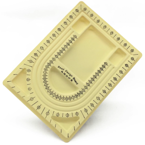 Flocked Bead Board Bracelet Beading Organizer Making Tray Workbench Size Measuring Plate Craft Tool Accessories
