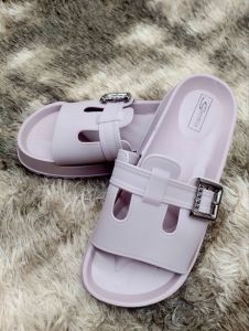 #229-1 Slip on Slipper for Ladies with two holes in the Strap