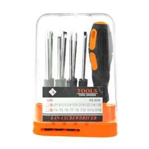 ไขควง ไขควงสลับ ชุดไขควง ชุดไขควงอเนกประสงค์ 9 อัน ปลายแม่เหล็ก ไขควงแบน ไขควงกลม ไขควงแฉก ถอดออกได้