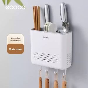 ECOCO Wall Mounted Kitchen Barrel - Tempat Rak Pisau Rak Sendok Garpu Modern Serbaguna