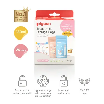 Pigeon(PIGEON) Breastmilk Storage Bags 180ML Animals