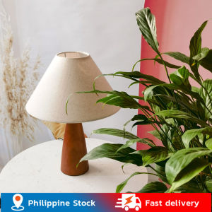 💥Dream Best🔥 Original Retro Solid Wood Table Lamp Medieval Simple Handmade Parchment Silent Wind Bedroom Decoration American Bedside Lamp Table Light Lamp Adjustable Portable Charger Table Lights for Room