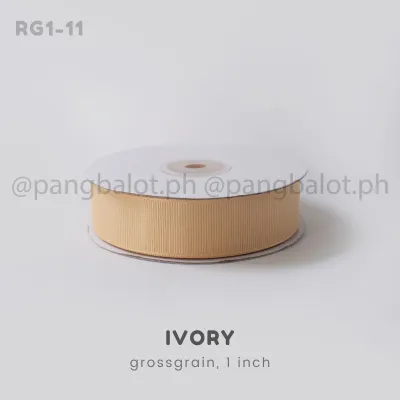 Per yard - Ribbon grossgrain PLAIN 1 inch