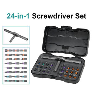 24 in 1 Multifunction Ratchet Screwdriver Set Multi Magnetic Bits Mini Repair Tool Kit Household Tool For PC