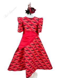 Filipiniana Costume for KIDS Modern Filipiniana with bandana Buwan ng Wika Maria Clara Red Signature