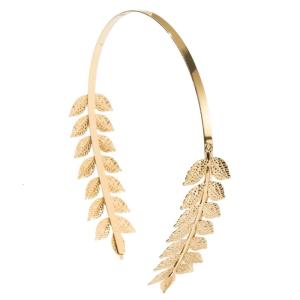 Witch Greek Golden Leaf Headwear Party Headbands Bride Greek Animation Hair Hoop for Live Show Role Play
