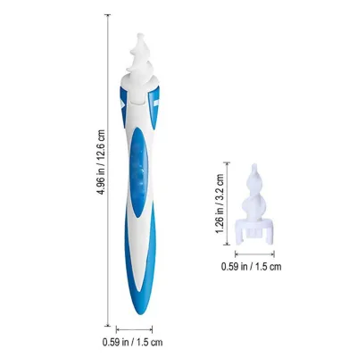 ( SG INSTOCKS ) GENUINE EARWAX EAR WAX DIGGER REMOVAL SWAB SPIRAL SOFT EARPICK SMART BLUE WHITE KIT